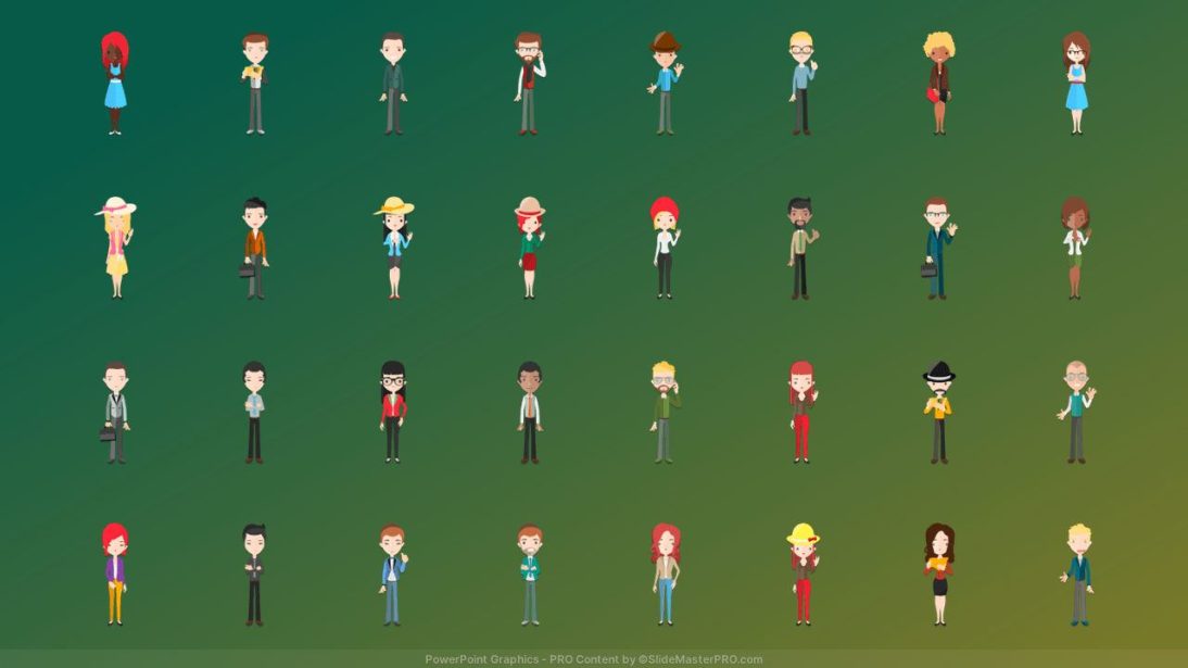 Avatars PowerPoint Templates Graphics 003 SlideMasterPRO.com 