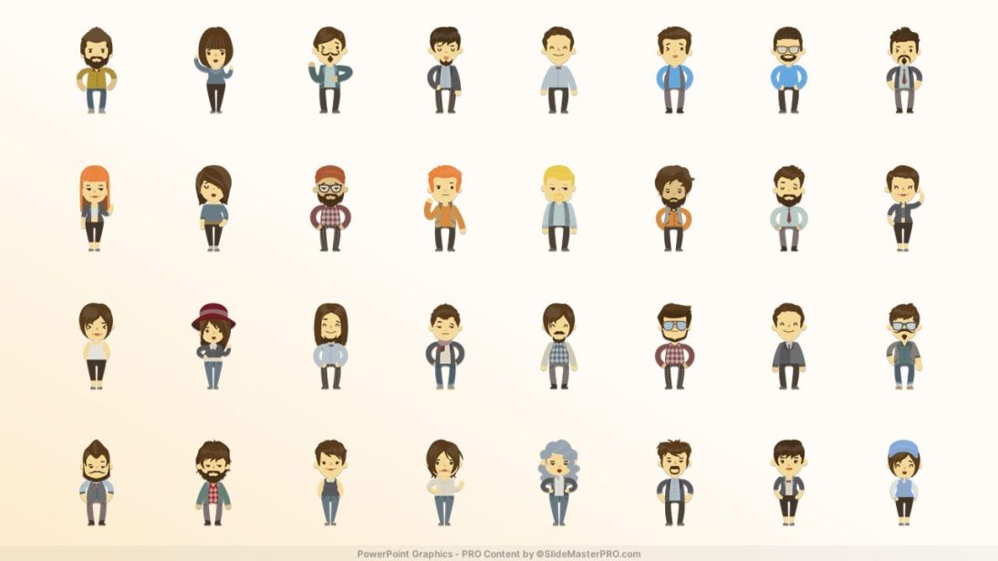 Avatars PowerPoint Templates Graphics 004 SlideMasterPRO.com 