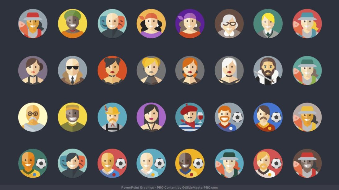 Avatars PowerPoint Templates Graphics 007 SlideMasterPRO.com 