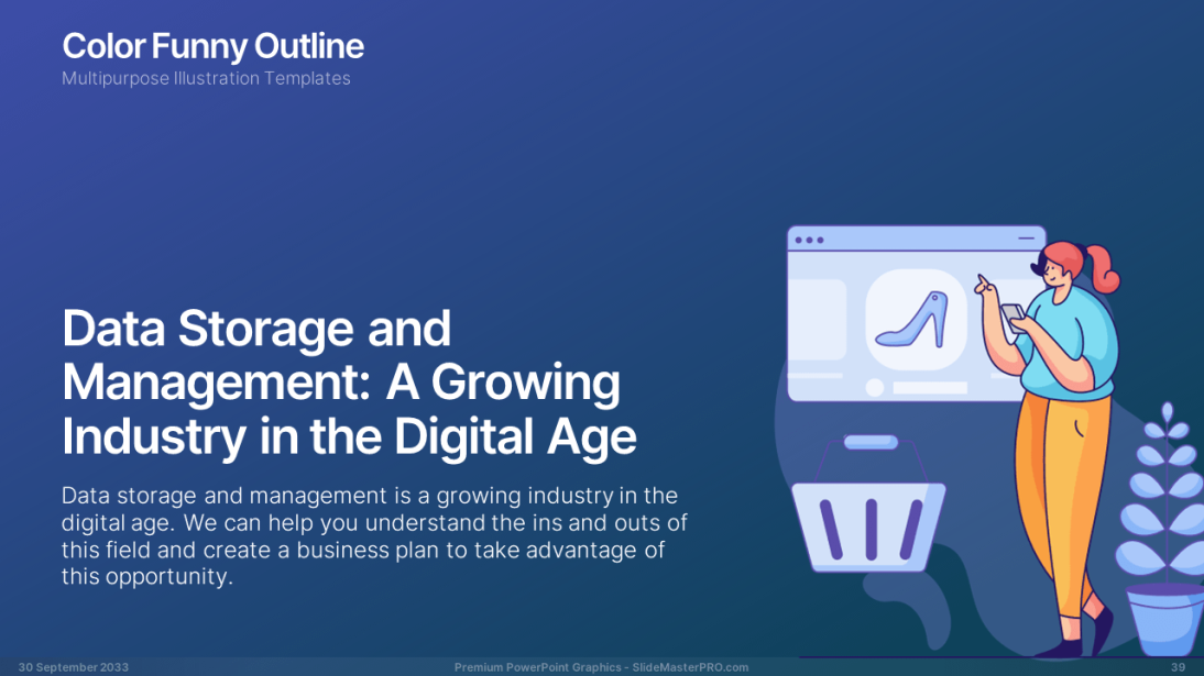 Color Funny PowerPoint Graphics Templates 039 SlideMasterPRO