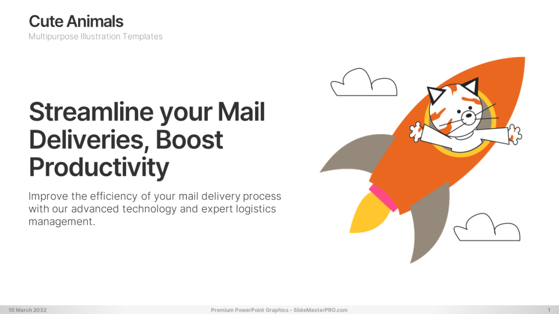 Cute Animals PowerPoint Graphics Templates 001 SlideMasterPRO