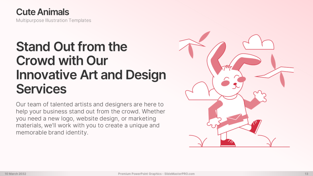 Cute Animals PowerPoint Graphics Templates 013 SlideMasterPRO
