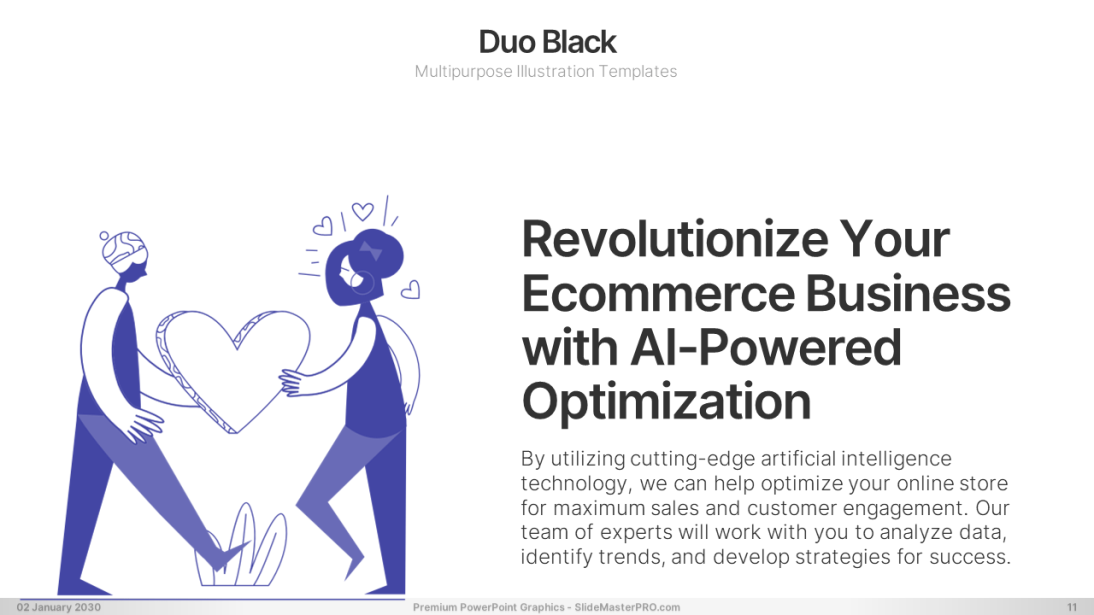 Duo Black PowerPoint Graphics Templates 011 SlideMasterPRO