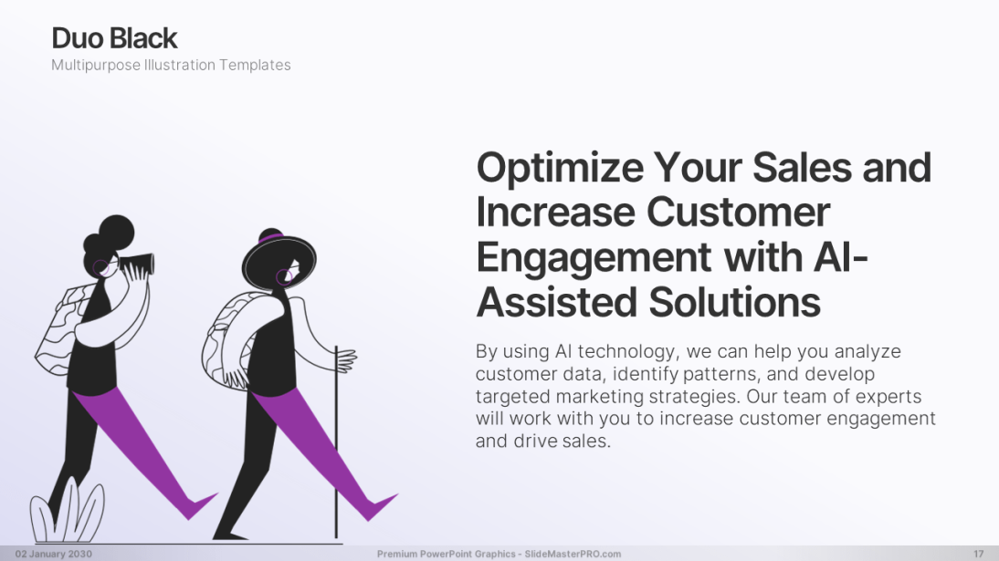 Duo Black PowerPoint Graphics Templates 017 SlideMasterPRO