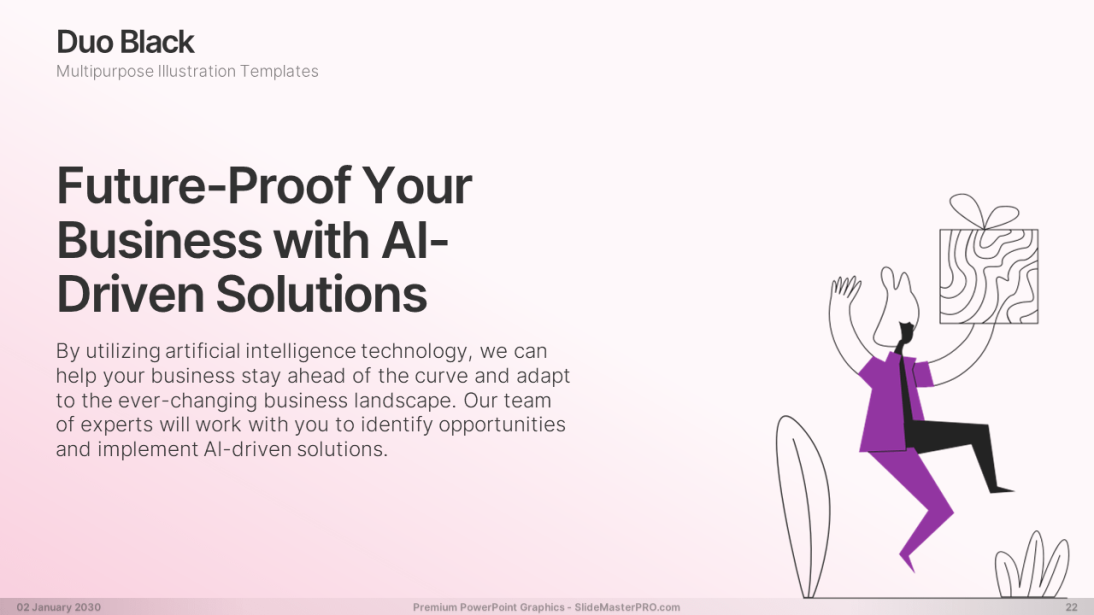 Duo Black PowerPoint Graphics Templates 022 SlideMasterPRO