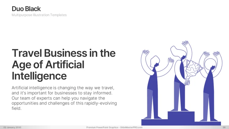 Duo Black PowerPoint Graphics Templates 036 SlideMasterPRO