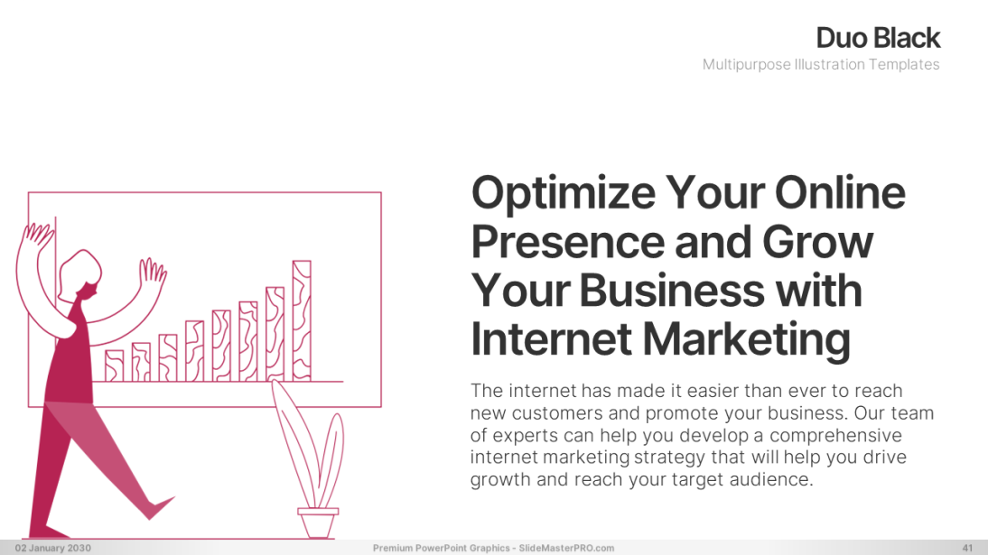 Duo Black PowerPoint Graphics Templates 041 SlideMasterPRO