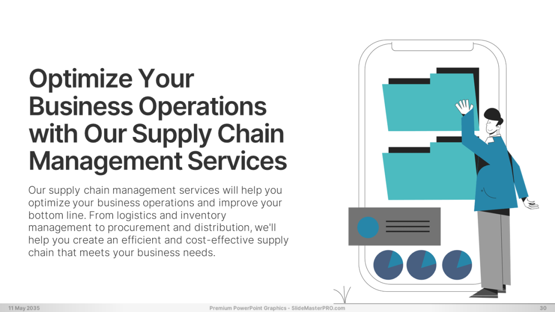 Happy Flat Line PowerPoint Graphics Templates 030 SlideMasterPRO