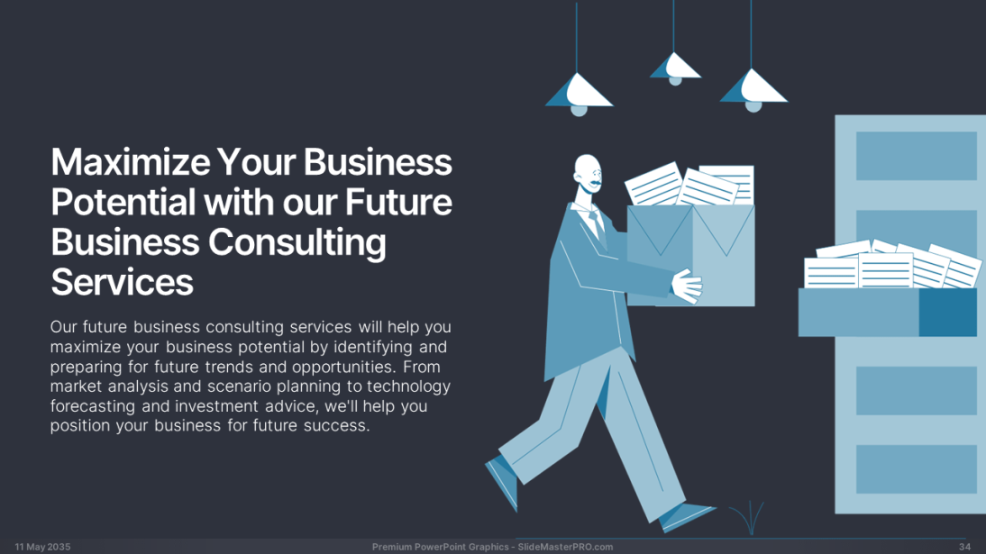 Happy Flat Line PowerPoint Graphics Templates 034 SlideMasterPRO