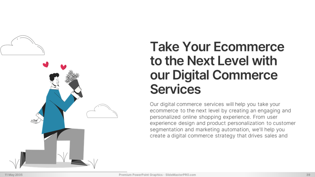 Happy Flat Line PowerPoint Graphics Templates 039 SlideMasterPRO