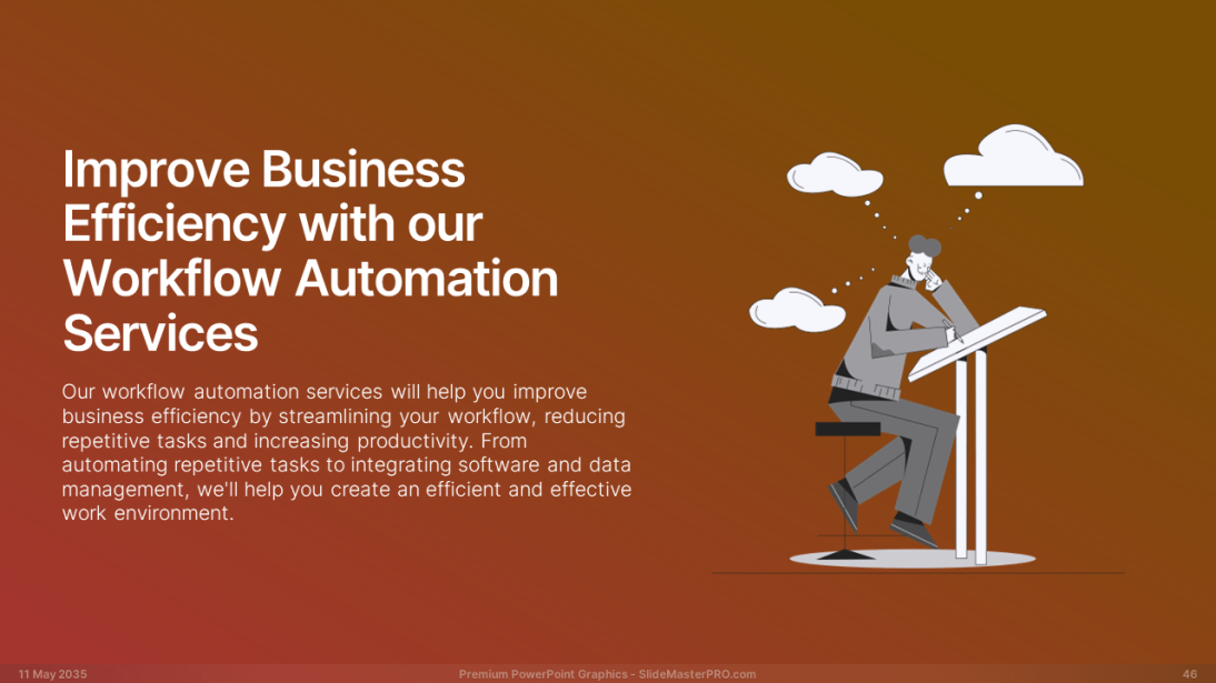 Happy Flat Line PowerPoint Graphics Templates 046 SlideMasterPRO