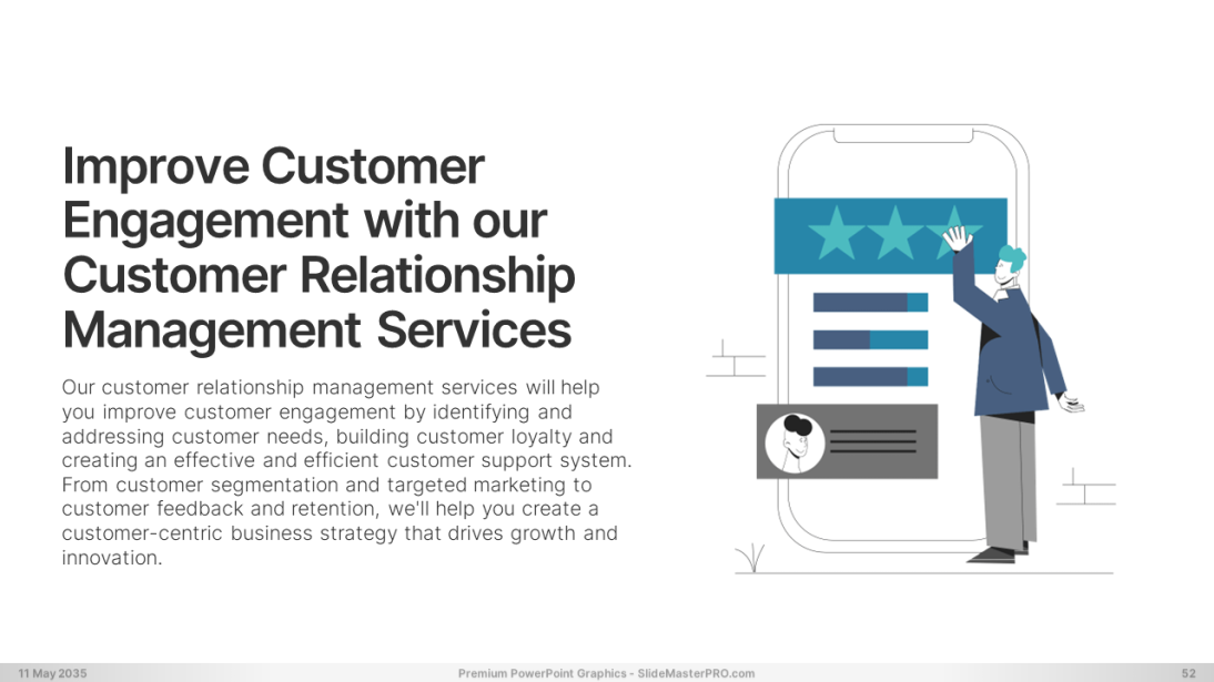 Happy Flat Line PowerPoint Graphics Templates 052 SlideMasterPRO