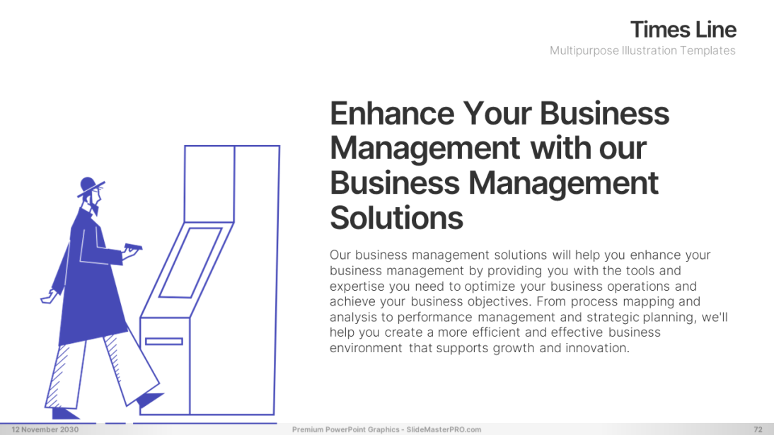 Times Line PowerPoint Graphics Templates 072 SlideMasterPRO