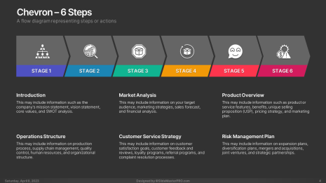 0001 Flat Arrow Diagram 004 by SlideMasterPRO