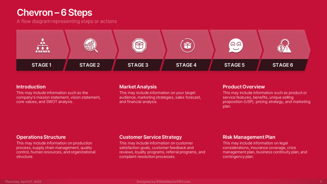 0004005 Light Color Chevron Arrow Diagram by SlideMasterPRO 0004005 Light Color Chevron Arrow Diagram by SlideMasterPRO