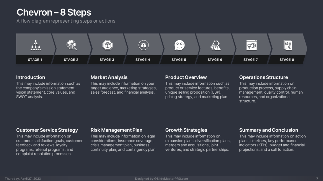 0004007 Light Color Chevron Arrow Diagram by SlideMasterPRO 0004007 Light Color Chevron Arrow Diagram by SlideMasterPRO